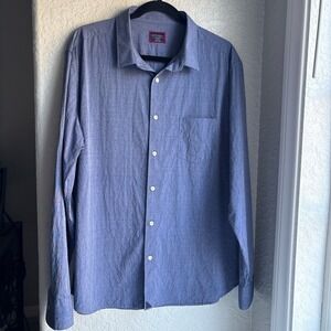 UNTUCKit Men's‎ Blue Howell Long Sleeve Pattern Button-Down Shirt XXL